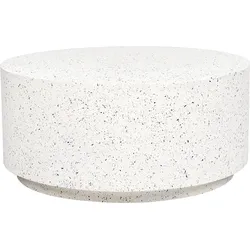 Garten Beistelltisch Beton cremeweiß Terrazzo Optik rund ⌀ 90 cm TREZZO
