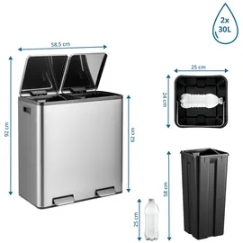 HJH Office Clean 13 S 30 l Silber