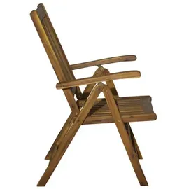 Möbilia Gartensessel 2er-Set 56 x 74 x 108 cm natur klappbar