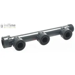 PVC Verschraubung 3-fach Verteiler Adapter Überwurf
