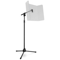 Pronomic Akustikplatte AS-180D Acoustic Shield Acryl-Display, (Spar-Set, inkl. Ständer), Flexibel und mobil einsetzbar schwarz|weiß