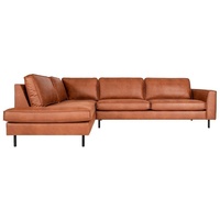 Dixx Divani Ecksofa Five, komfortables Sofa mit ansprechender Kedernaht braun