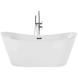 Badewanne freistehend weiß oval 170 x 69 cm CALLAO