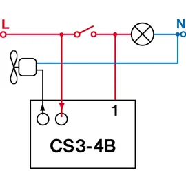 Elektrobock CS3-4B Nachlaufrelais Unterputz - ELEKTROBOCK