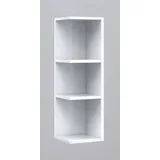 habeig Eckregal Mehrzweckregal Regal Badregal Badschrank weiß Bad, 65 cm hoch weiß