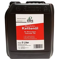 SWS Forst GmbH SUPER-OIL Kettenöl Sägekettenöl mit Haftzusatz für Kettensägen Führungsschienen und Sägeketten (5 Liter)