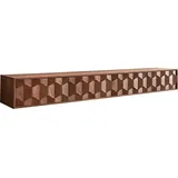 DeLife Lowboard Fevo, Akazie Braun 200 cm 4 Türen schwebend Lowboard braun 200 cm x 25 cm x 35 cm