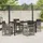 vidaXL Gartenmöbel-Set 5-tlg. Grau