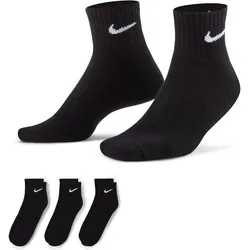 NIKE U NK EVERYDAY CSH ANKL 3PR 132 BLACK/WHITE S