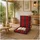 Hti-Living Bodenstuhl Rot Gemustert Polyester 0 x 0 x 0 cm Rot