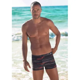 KangaROOS Badehose Boxer-Badehose Schwarz/Grau S