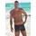 KangaROOS Badehose Boxer-Badehose Schwarz/Grau S
