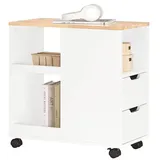 SoBuy FBT130 Rollcontainer 40 x 40 x 70 weiß