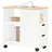 SoBuy Beistelltisch Weiß Natur 30 x 60 x 60 cm