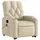 vidaXL Massagesessel mit Aufstehhilfe Stoff 86,5 x 93,5 x 86,5 cm Creme