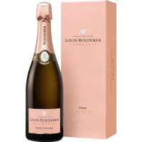 Louis Roederer Champagne Brut Rosé Champagner in Geschenkpackung (1 x 0.75 l) (Packung mit 6)