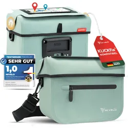 Lenkertasche Fahrrad KLICKfix 100% wasserdicht "BOB" - Mint - Bestseller,oft gekauft