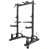 Atletica R7 Half Rack ∣ 214 cm hoch ∣ Stabil mit 102 kg Eigengewicht ∣ Professionelle J-Hooks ∣ Deadlift Station ∣ 70 mm Vierkantrohr