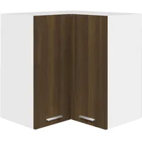 VidaXL Eck-Hängeschrank Braun Eiche-Optik 57x57x60 cm Holzwerkstoff