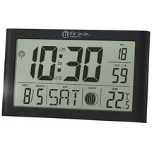Miraval digitale LCD Tischfunkuhr schwarz