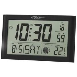 Miraval digitale LCD Tischfunkuhr schwarz