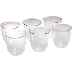 DeLonghi 5513284441,DLSC301 6xCappuccino-Glas Doppelwandig Borosilikatglas