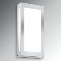 CMD Außenwandleuchte Edelstahl 28 x 14 cm 1er Set silber