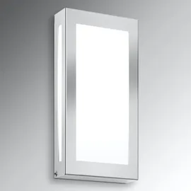 CMD Außenwandleuchte Edelstahl 28 x 14 cm 1er Set silber