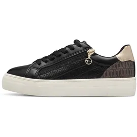 TAMARIS Plateausneaker gold/schwarz Damen 40