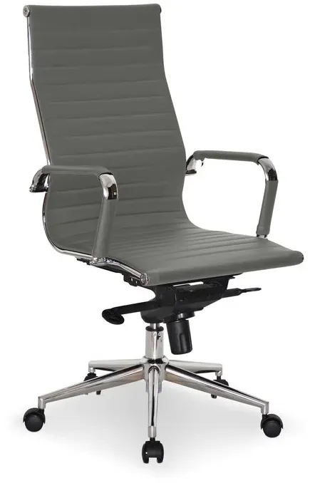 Ergotec Drehstuhl New York Lederoptik Grau