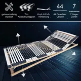 Lattenrost Bettrost verstellbar 44 Leisten KF 140 x 200 cm bis 300kg stabil