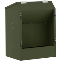 VidaXL Kaninchenfütterer Olive Grün 33,5 x 25,5 x 45,5