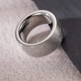 FIRETTI Fingerring FIRETTI "Schmuck Geschenk Edelstahl Ring Damenring Herrenring Ice" Gr. 62, silber (edelstahlfarben), Fingerringe, Damen, 62, Edelstahl, 11mm, Fingerring