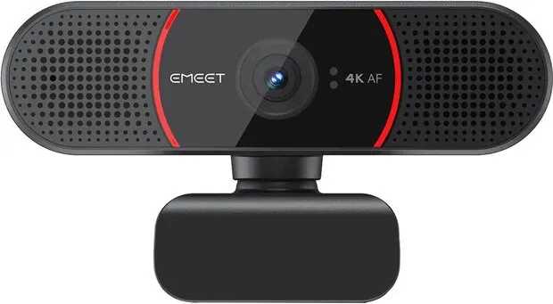 EMEET True 4K Webcam für PC mit Dualmikrofonen, Autofokus, Plug & Play, 73°, Breite Kompatibilität, E3117