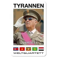 Weltquartett Spiel, Familienspiel TYRANNEN-QUARTETT - Diktatoren der Welt (DE-Ausgabe), Partyspiel bunt