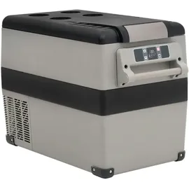 vidaXL Kühlbox mit Tragegriff Grau 35L PP & PE