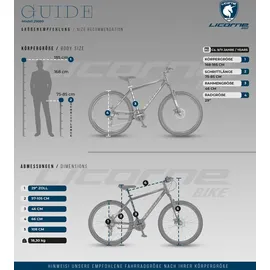 licorne bike gmbh Licorne Bike Guide Premium 29 Zoll RH 0 cm schwarz/blau