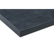 WIHO KÜCHEN Arbeitsplatte "Flexi 38", von drei Seiten ummantelt, 38 mm stark grau 50 cm x 3,8 cm x 60 cm