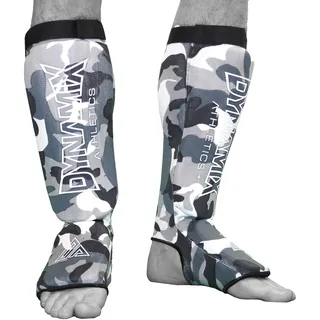Dynamix Athletics Schienbeinschoner Nitro - Leichte Muay Thai MMA Kickboxen Stand Up Schienbeinschützer für Kampfsport und Sparring (Camo)