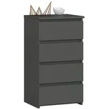 Akord Kommode AKORD CL4 40 x 74 x 35 cm Graphitgrau