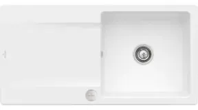 V&B Flächenbündige Spüle Siluet 60 Flat m Abl.garn, Exzenter, st. wh. C-plus
