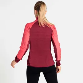 Odlo Run Easy Warm Hybrid Jacke - Deep Claret / Siesta - XS