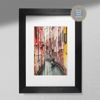 Fotodruck schwebend in Venedig, Stadtfotografie, Wandkunstdruck, A3