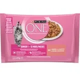 PURINA ONE Junior 4 x 85 g - Junior Lachs & Karotten