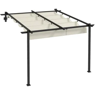 Outsunny Pergola Aluminium, Polyester