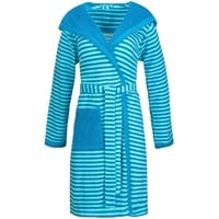 Esprit Bademantel Striped Hoody turquoise S