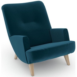 Max Winzer® Loungesessel build-a-chair Borano, im Retrolook, zum Selbstgestalten grün