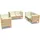 vidaXL Garten-Lounge-Set 6-tlg. beige Kiefer