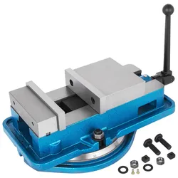 VEVOR Schraubzwingen-Schraubstock 125 mm, Tischschraubstock 125 mm, Bench Clamps 140 mm, Metall Professionelle Gusseisen Schraubstock für Säulenbohrer Breite Backen