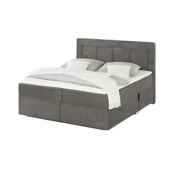 Jette Home Motor-Boxspringbett  Jette Patch , grau , Maße (cm): B: 162 H: 127
